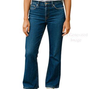Banana Republic BOOTCUT Medium Wash Mid Rise Stretch  Denim Blue Jeans Sz 27 /48